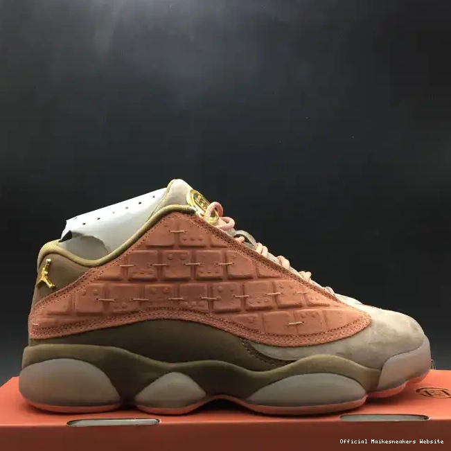 Official Maikesneakers Jordan Sepia Low Blush Stone Canteen-Terra Air CLOT 13 x AT3102-200 0406